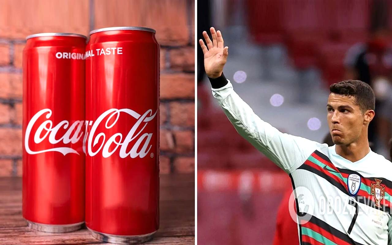 Роналду обвалив акції Coca-Cola